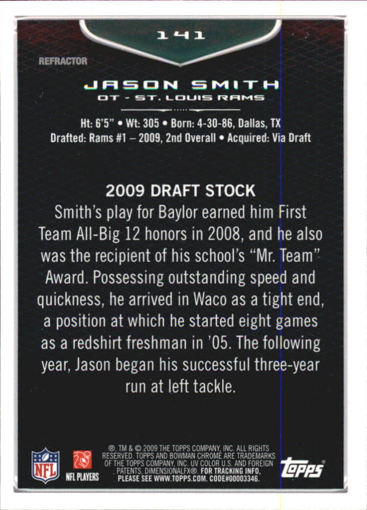 2009 Bowman Chrome Football Part 2 Parallel Refractors Cards - Picture 155 of 217