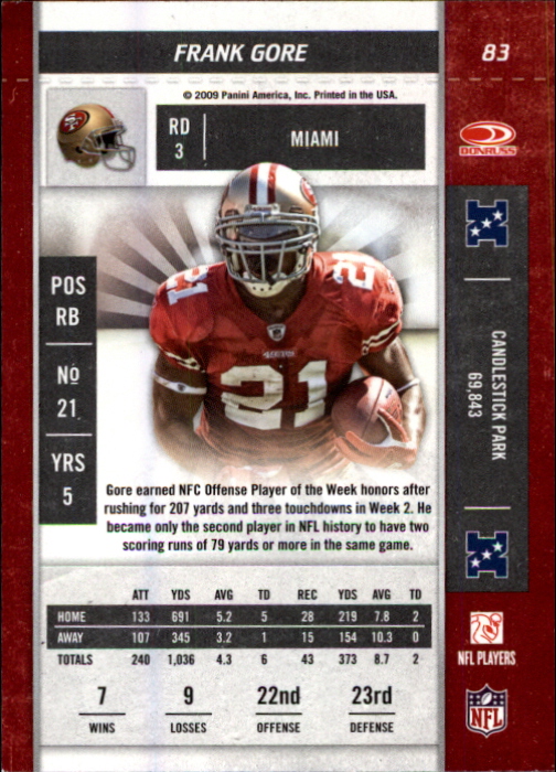 2009 Playoff Contenders Football - Picture 159 of 245