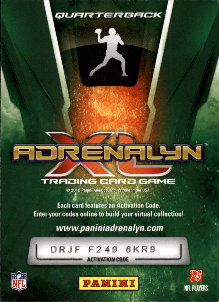 2010 Adrenalyn XL Football Card Pick