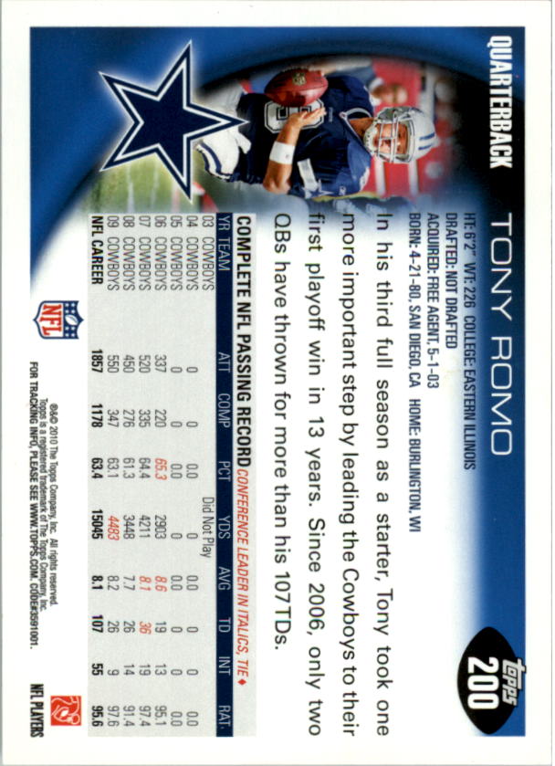 2010 Topps Football Part 1 - Picture 383 of 501