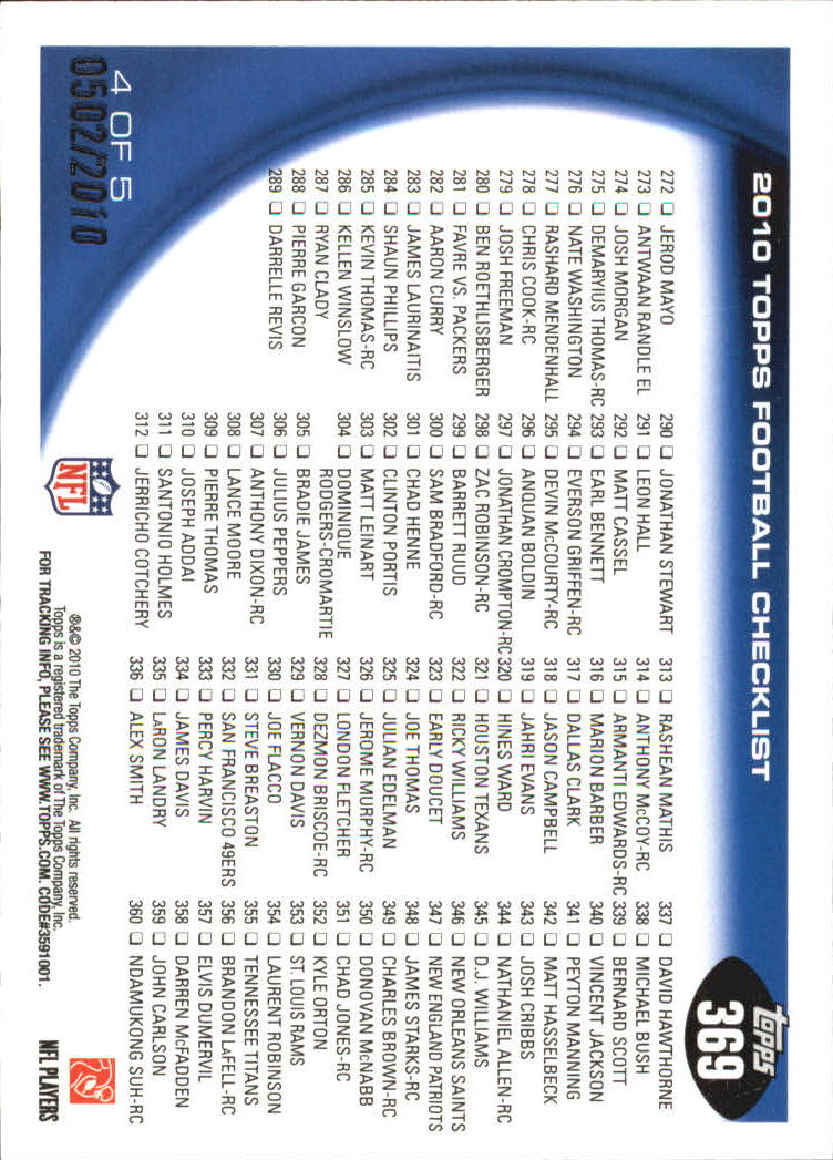2010 Topps Fußball Teil 3 - Bild 279 von 321