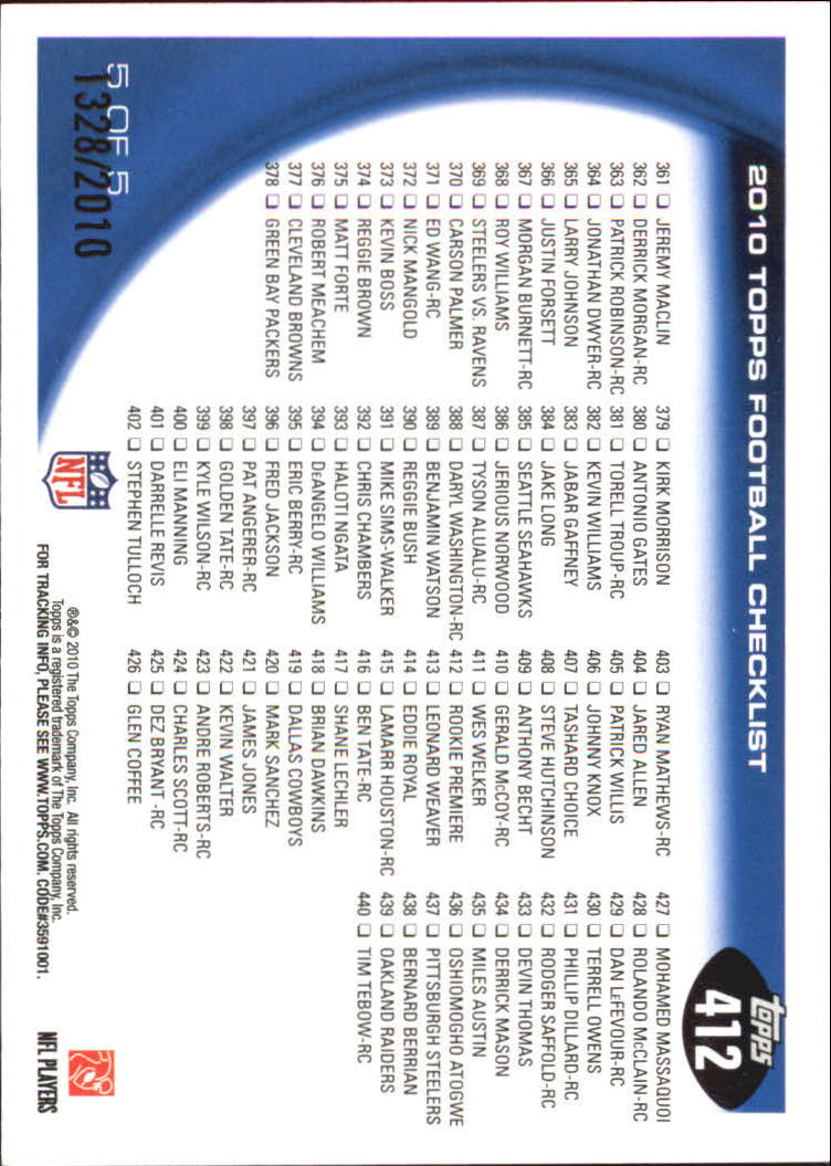 2010 Topps Fußball Teil 3 - Bild 311 von 321