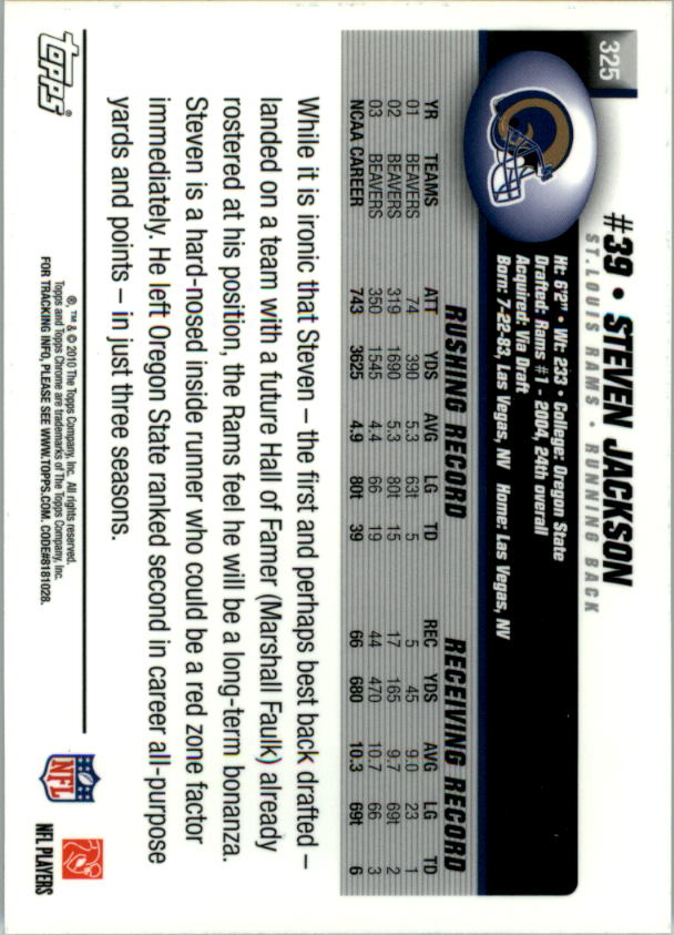2010 Topps Chrome Football Part 3 Insert and Rookie Autograph Cards - Picture 13 of 81