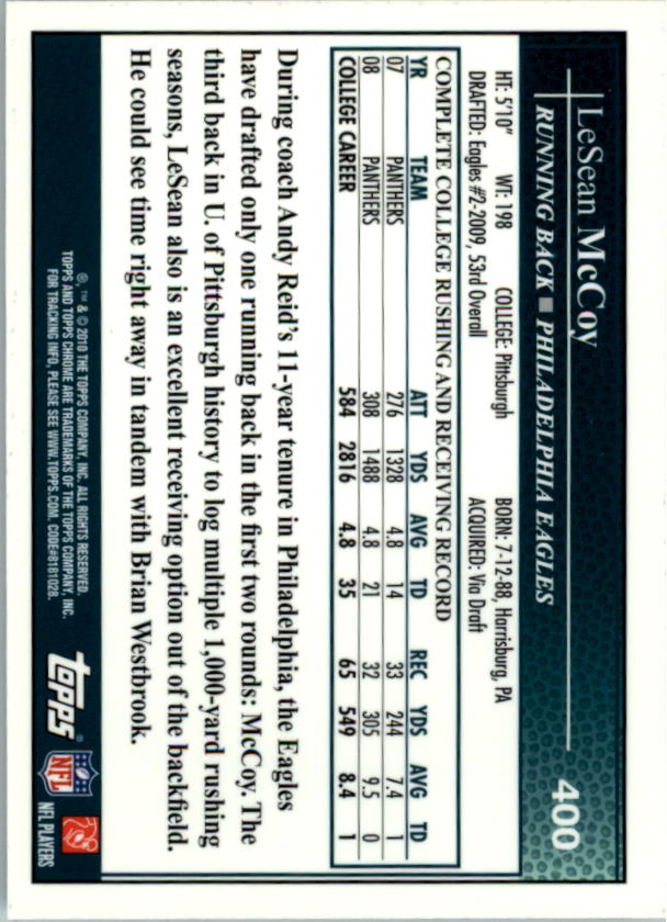 2010 Topps Chrome Football Part 3 Insert and Rookie Autograph Cards - Picture 25 of 81