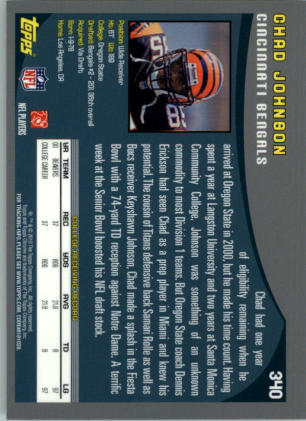 2010 Topps Chrome Football Part 3 Insert and Rookie Autograph Cards - Picture 15 of 81