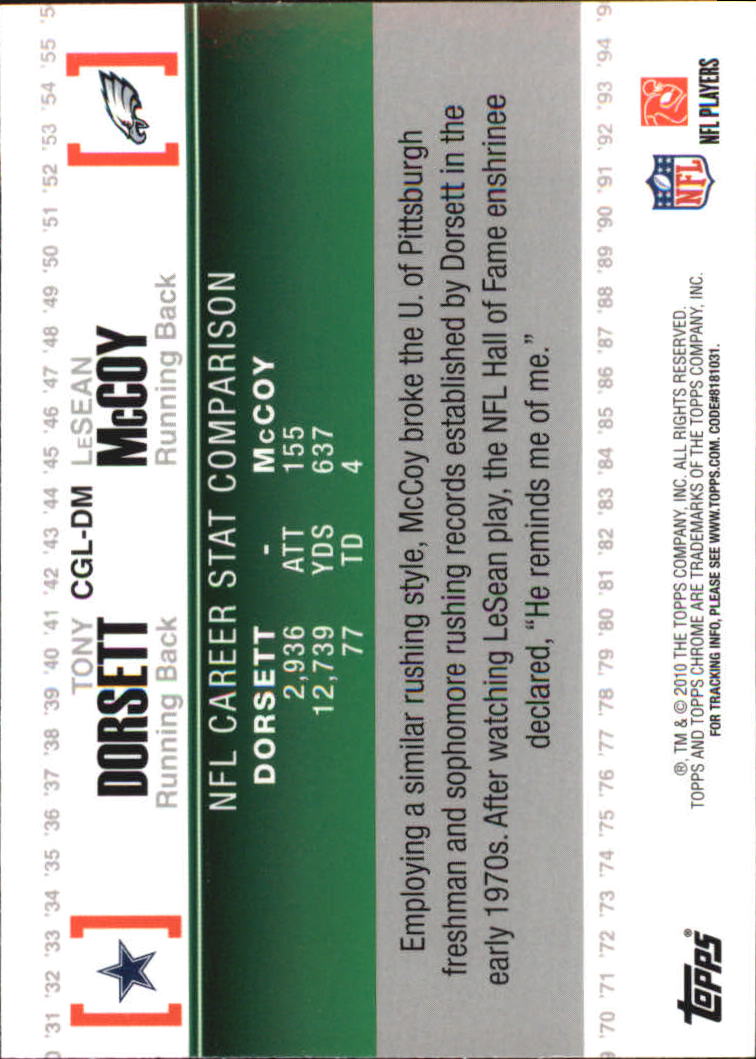 2010 Topps Chrome Football Part 3 Insert and Rookie Autograph Cards - Picture 45 of 81