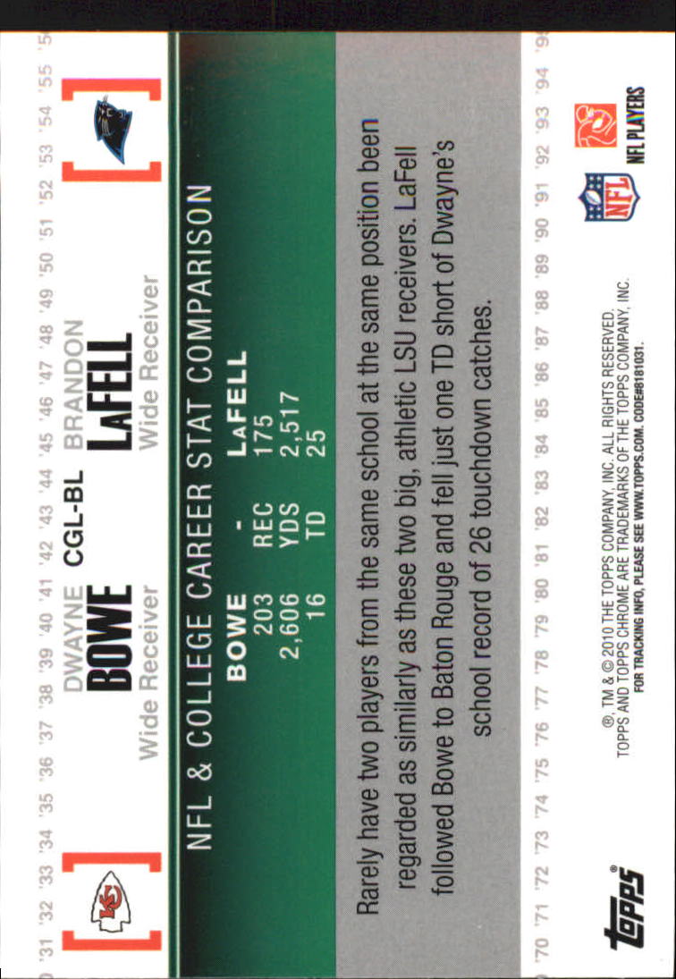 2010 Topps Chrome Football Part 3 Insert and Rookie Autograph Cards - Picture 39 of 81