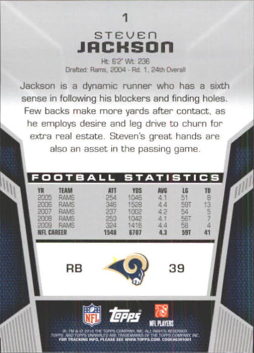 2010 Topps Unrivaled Football Card Pick - Picture 3 of 217