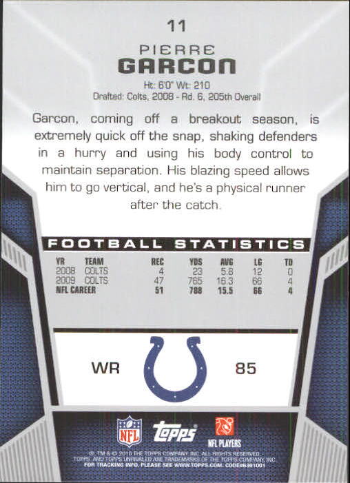 2010 Topps Unrivaled Football Card Pick - Picture 23 of 217