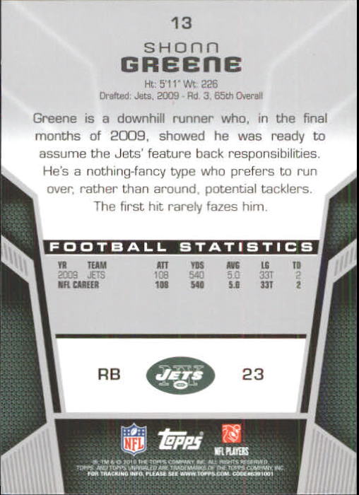 2010 Topps Unrivaled Football Card Pick - Picture 27 of 217