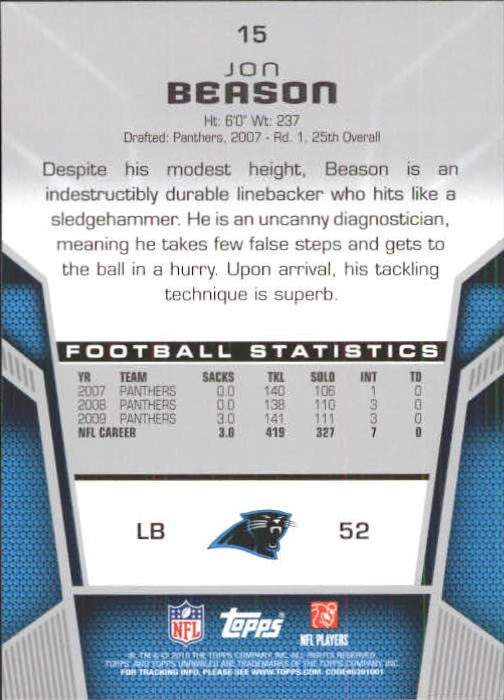 2010 Topps Unrivaled Football Card Pick - Picture 31 of 217