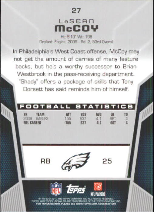 2010 Topps Unrivaled Football Card Pick - Picture 55 of 217