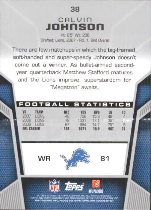2010 Topps Unrivaled Football Card Pick - Picture 77 of 217