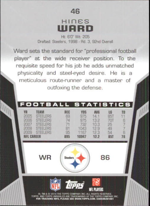 2010 Topps Unrivaled Football Card Pick - Picture 93 of 217