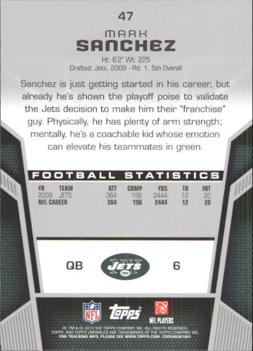 2010 Topps Unrivaled Football Card Pick - Picture 95 of 217