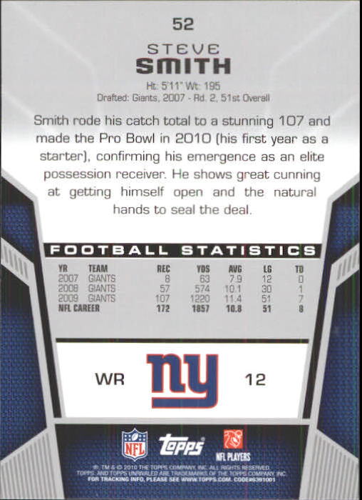 2010 Topps Unrivaled Football Card Pick - Picture 105 of 217