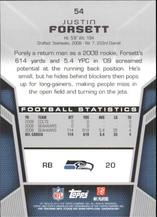 2010 Topps Unrivaled Football Card Pick - Picture 109 of 217