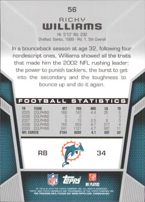 2010 Topps Unrivaled Football Card Pick - Picture 113 of 217