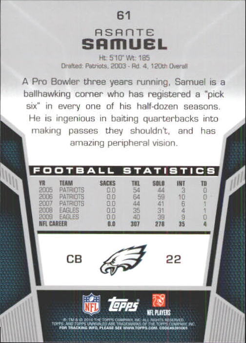2010 Topps Unrivaled Football Card Pick - Picture 123 of 217