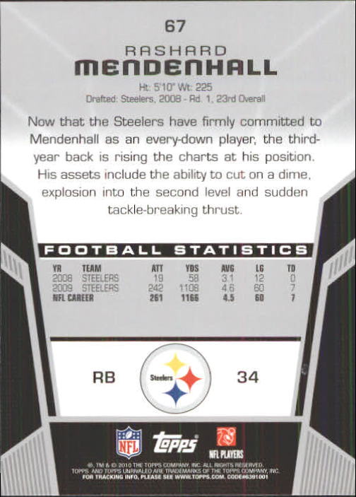 2010 Topps Unrivaled Football Card Pick - Picture 135 of 217