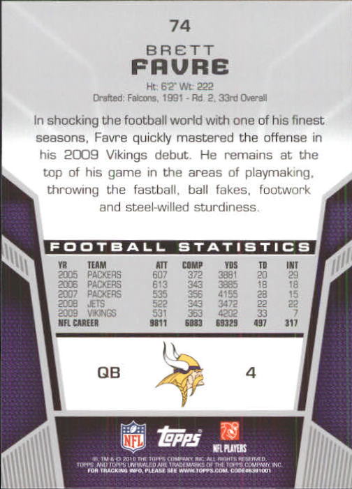2010 Topps Unrivaled Football Card Pick - Picture 149 of 217