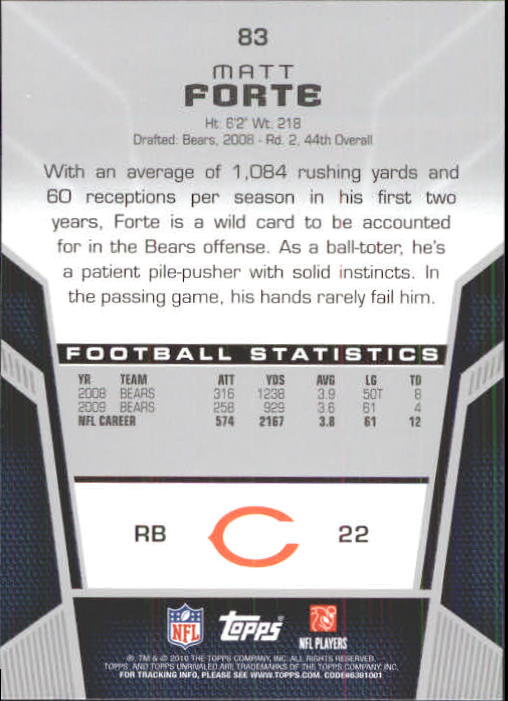 2010 Topps Unrivaled Football Card Pick - Picture 167 of 217