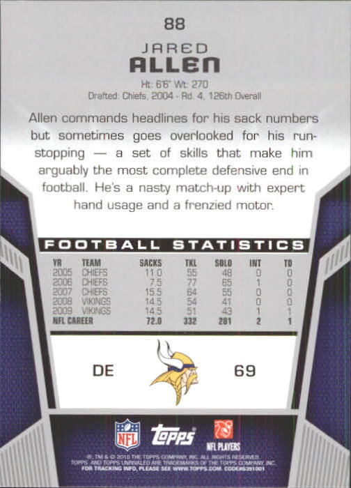 2010 Topps Unrivaled Football Card Pick - Picture 177 of 217