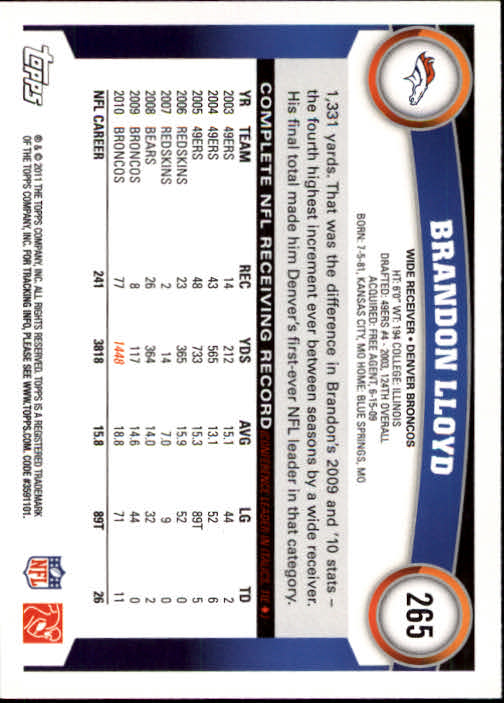 A1482- 2011 Topps Football Cards 252-440 +Rookies -You Pick- 15+ FREE US SHIP - Picture 27 of 487