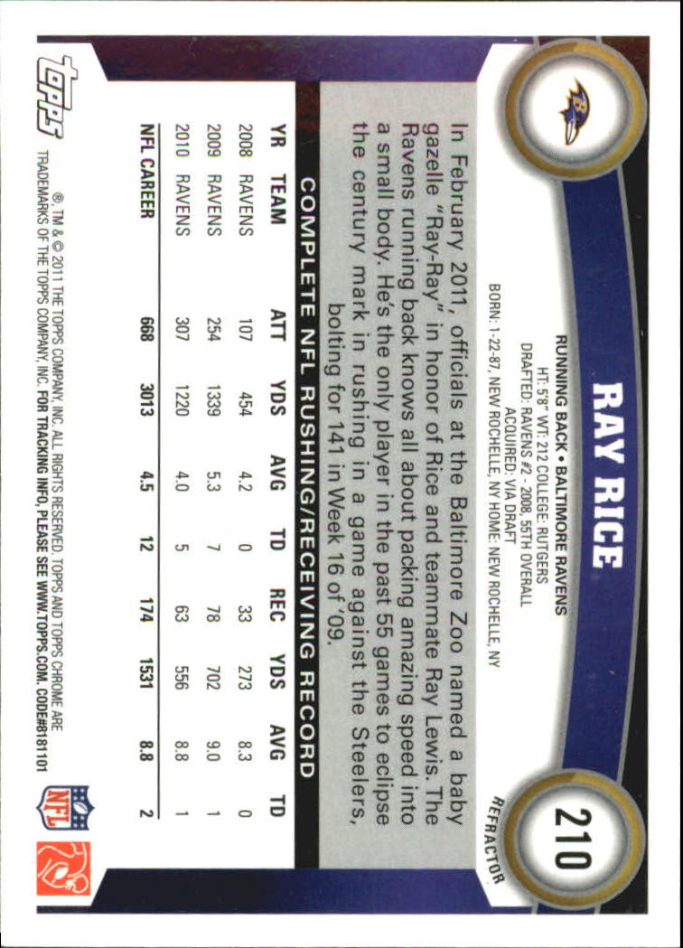 2011 Topps Chrome Football Part 2 Parallel Refractors Cards - Picture 103 of 177