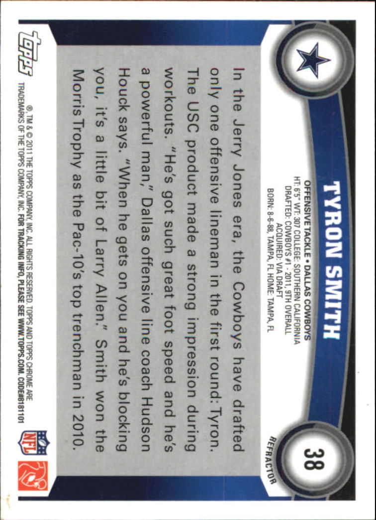 2011 Topps Chrome Football Part 2 Parallel Refractors Cards - Picture 113 of 177