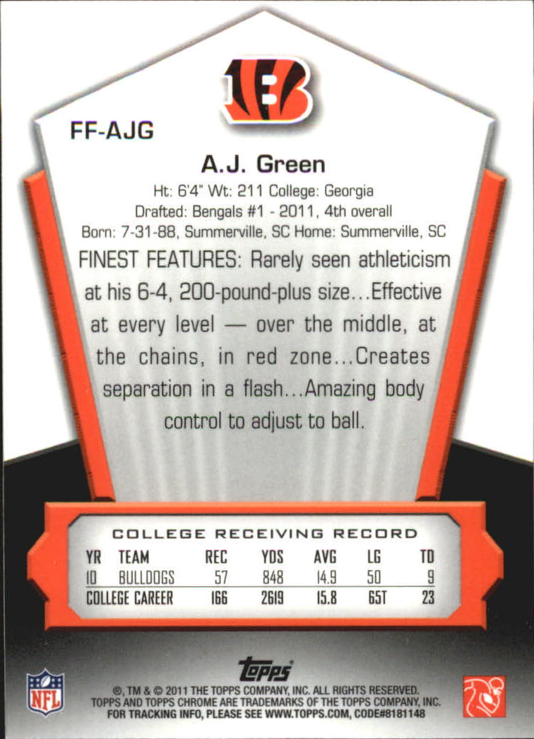 2011 Topps Chrome Football Part 3 Insert Cards - Picture 5 of 29