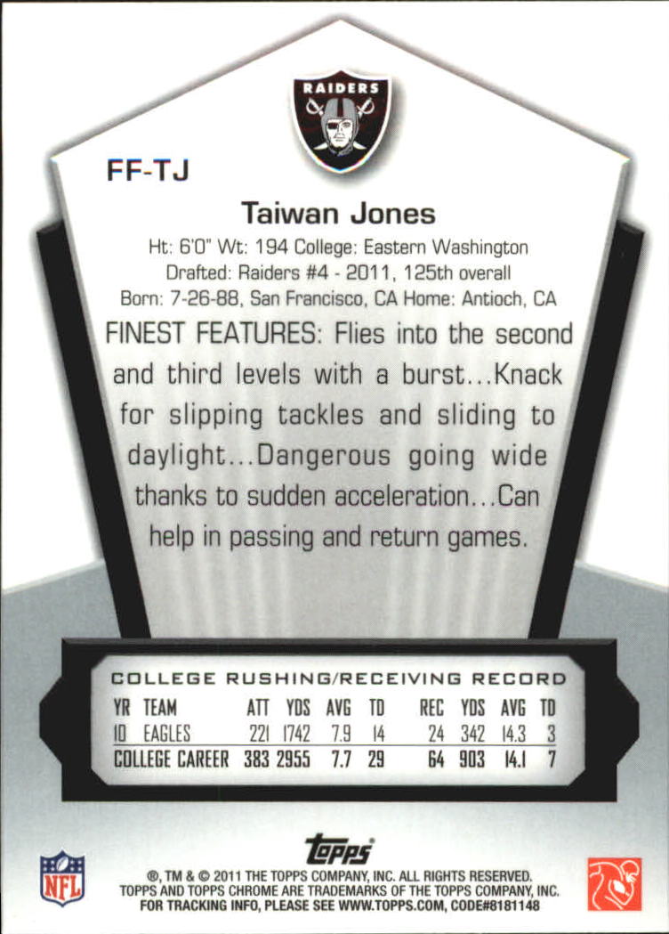 2011 Topps Chrome Football Part 3 Insert Cards - Picture 13 of 29