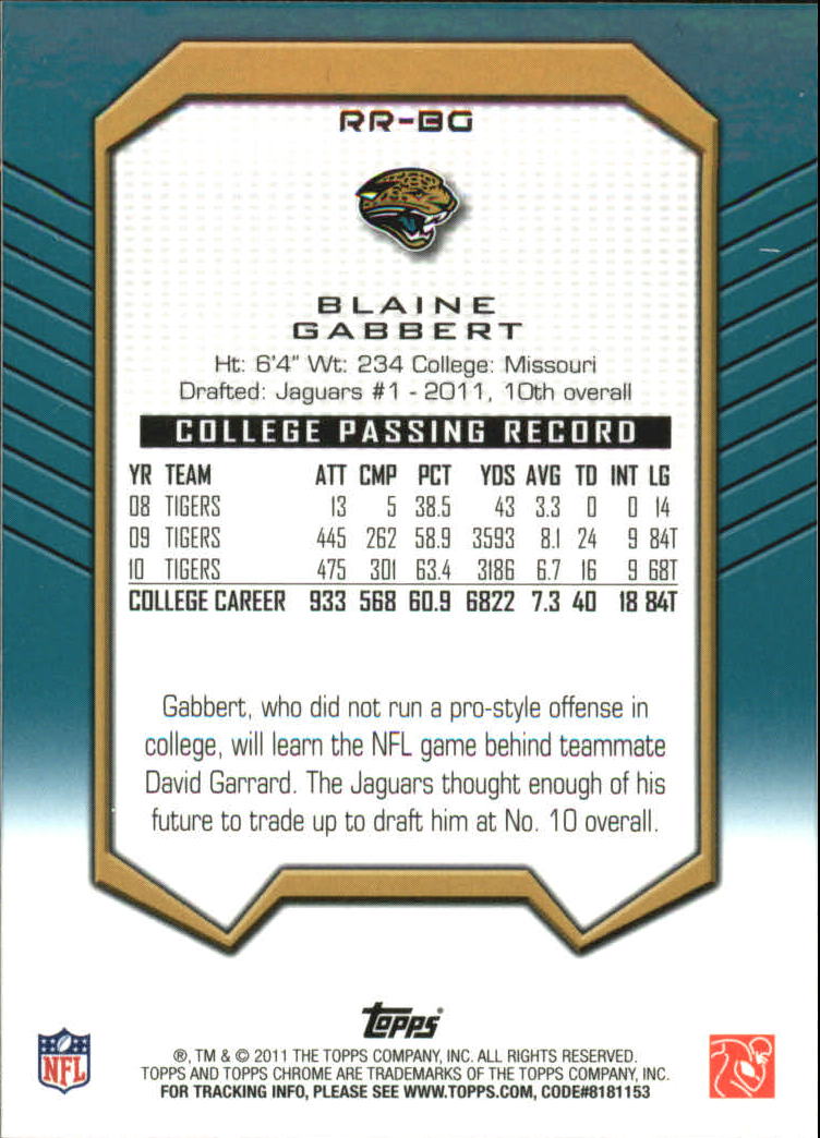 2011 Topps Chrome Football Part 3 Insert Cards - Picture 15 of 29