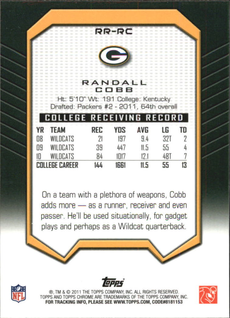 2011 Topps Chrome Football Part 3 Insert Cards - Picture 21 of 29