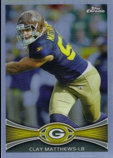 2012 Topps Chrome Football Part 2 Regular Refractors Parallel Cards - Picture 101 of 168