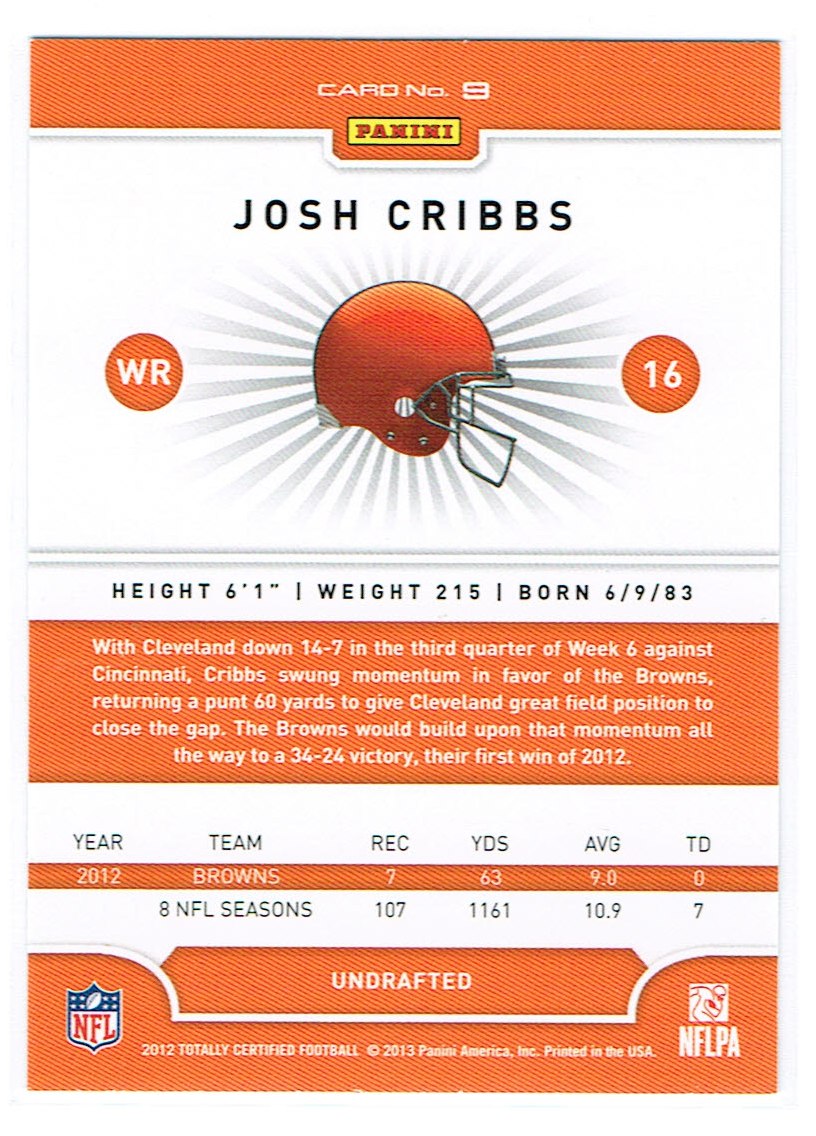 A8185- 2012 Totally Certified Football Cards 1-100 - You Pick - 15+ FREE SHIP - Picture 13 of 157