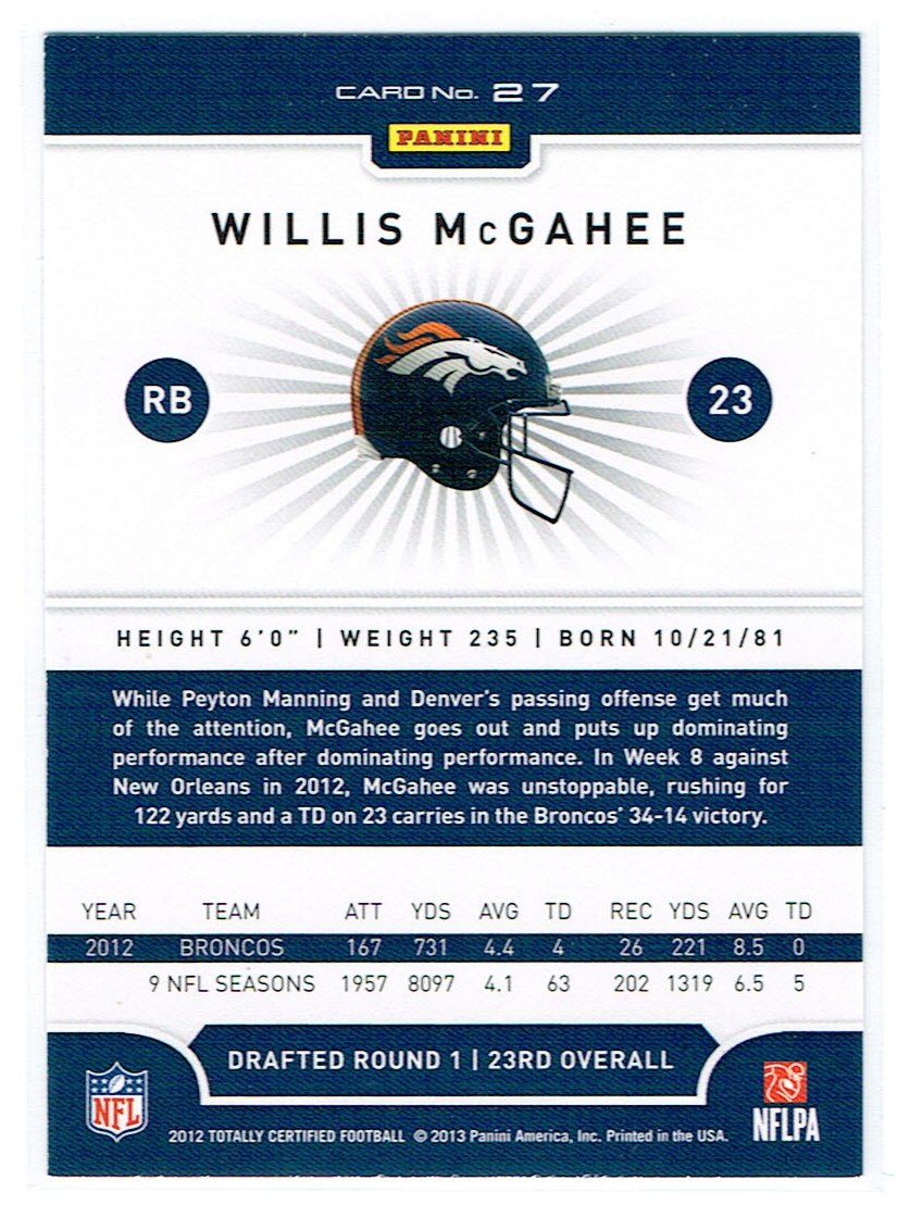 A8185- 2012 Totally Certified Football Cards 1-100 - You Pick - 15+ FREE SHIP - Picture 45 of 157
