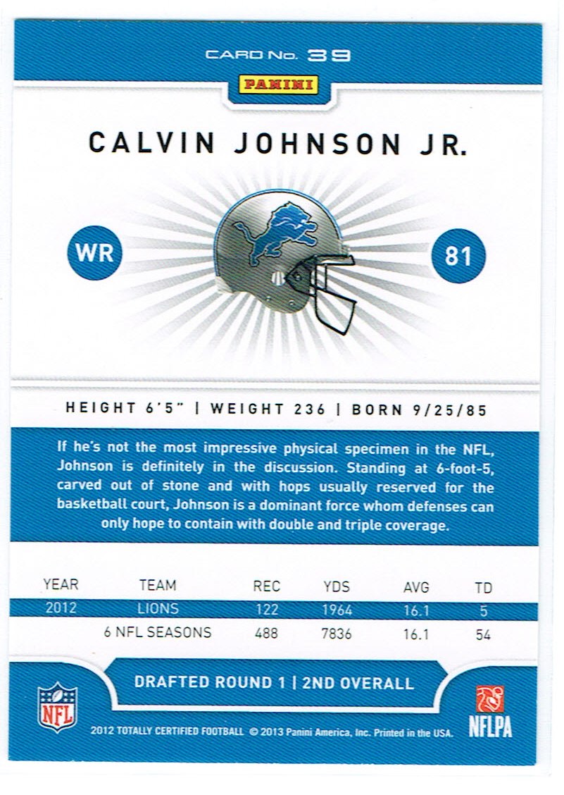 A8185- 2012 Totally Certified Football Cards 1-100 - You Pick - 15+ FREE SHIP - Picture 69 of 157