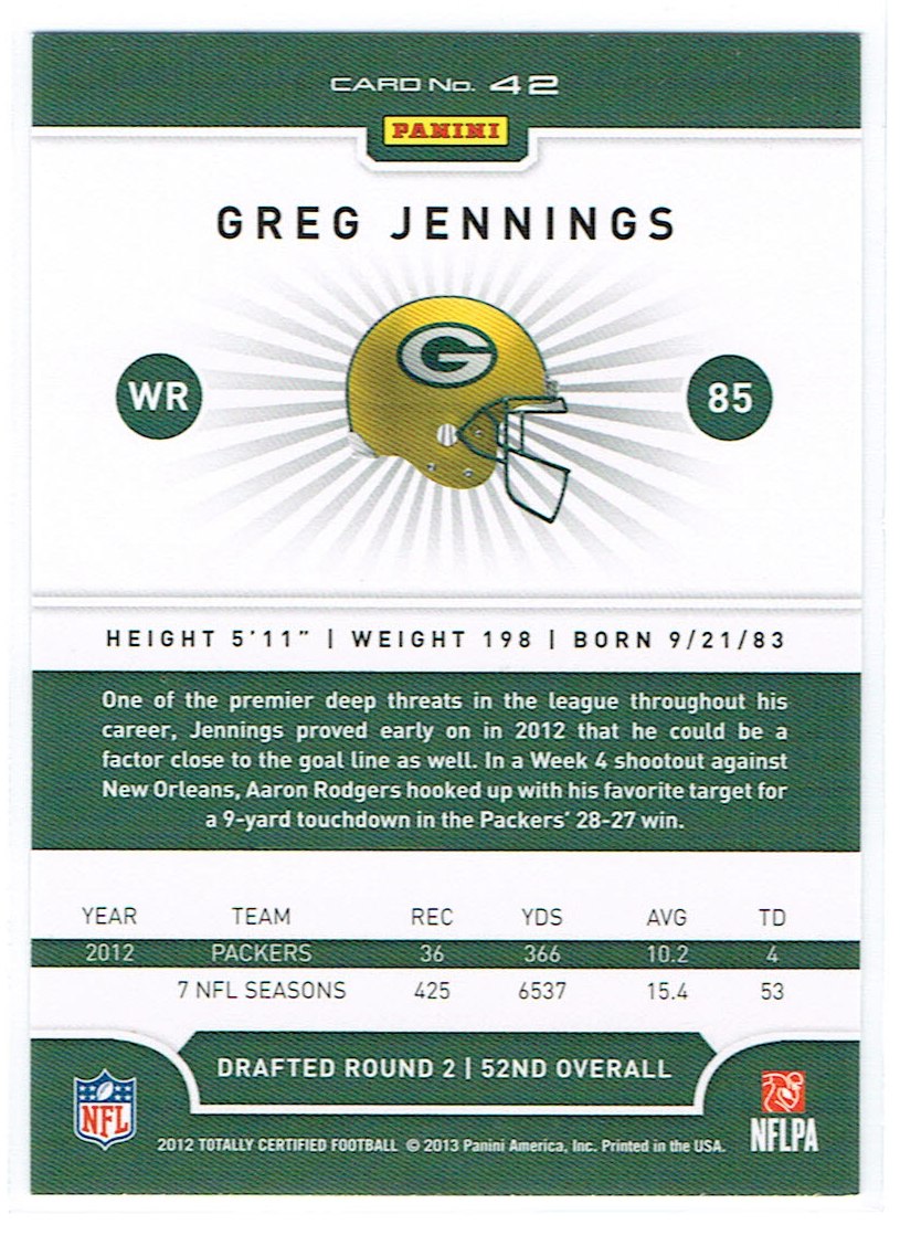 A8185- 2012 Totally Certified Football Cards 1-100 - You Pick - 15+ FREE SHIP - Picture 73 of 157