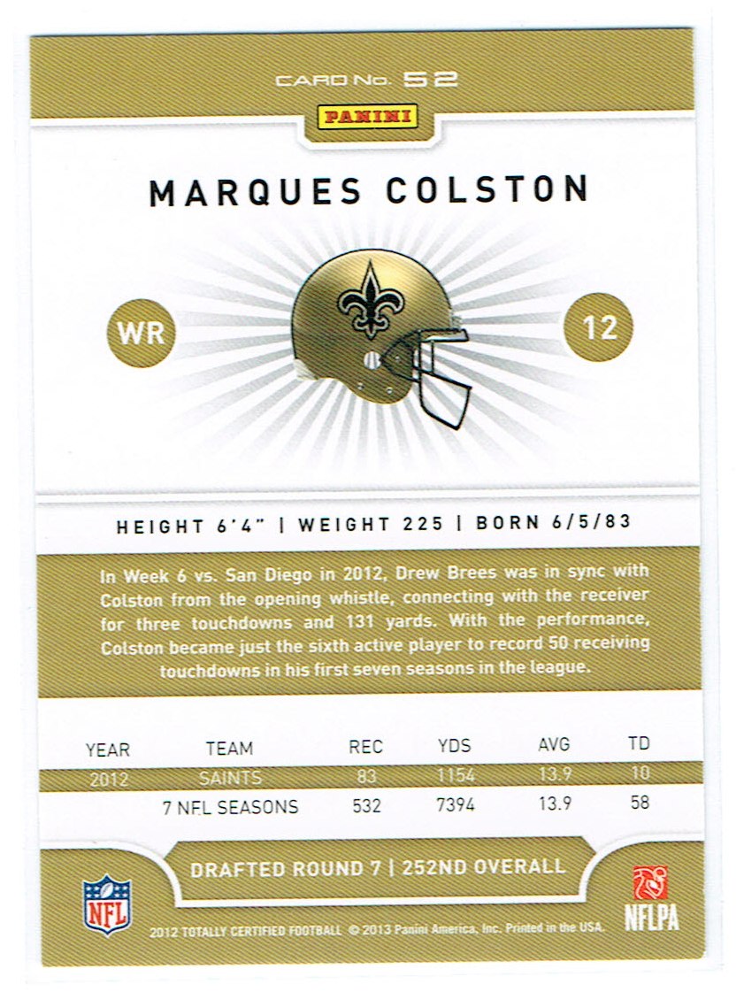 A8185- 2012 Totally Certified Football Cards 1-100 - You Pick - 15+ FREE SHIP - Picture 87 of 157