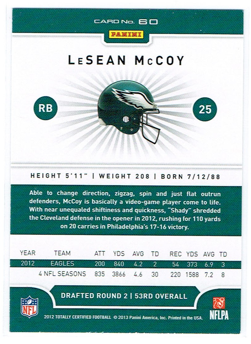 A8185- 2012 Totally Certified Football Cards 1-100 - You Pick - 15+ FREE SHIP - Picture 99 of 157