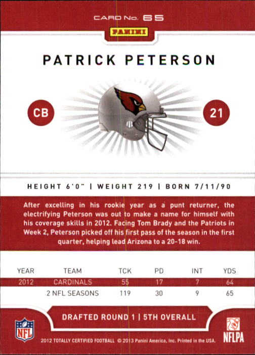 A8185- 2012 Totally Certified Football Cards 1-100 - You Pick - 15+ FREE SHIP - Picture 109 of 157