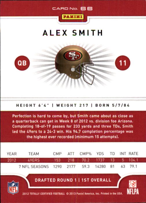 A8185- 2012 Totally Certified Football Cards 1-100 - You Pick - 15+ FREE SHIP - Picture 111 of 157