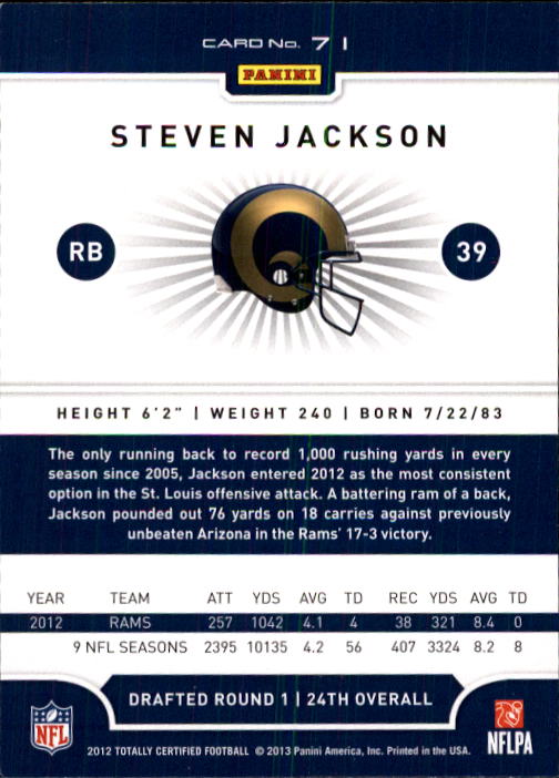 A8185- 2012 Totally Certified Football Cards 1-100 - You Pick - 15+ FREE SHIP - Picture 121 of 157