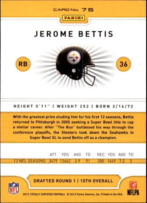 A8185- 2012 Totally Certified Football Cards 1-100 - You Pick - 15+ FREE SHIP - Picture 127 of 157