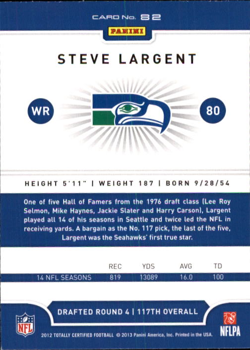 A8185- 2012 Totally Certified Football Cards 1-100 - You Pick - 15+ FREE SHIP - Picture 135 of 157