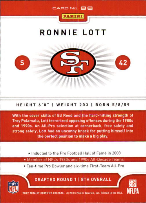 A8185- 2012 Totally Certified Football Cards 1-100 - You Pick - 15+ FREE SHIP - Picture 143 of 157