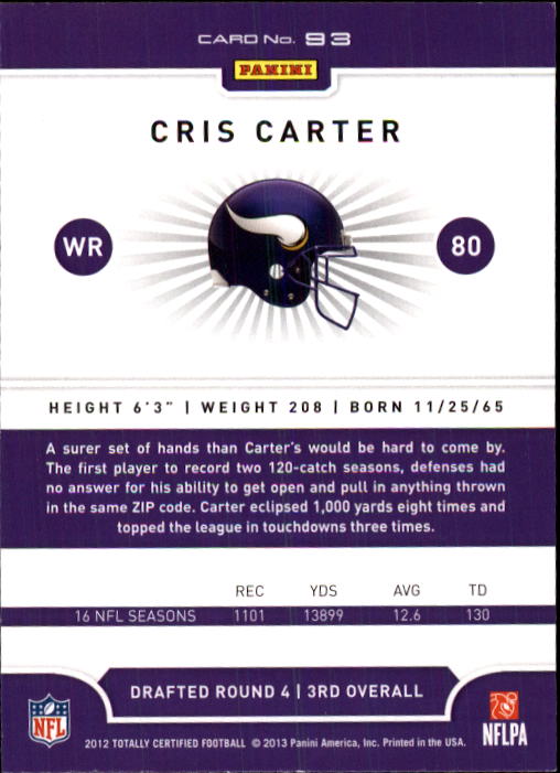 A8185- 2012 Totally Certified Football Cards 1-100 - You Pick - 15+ FREE SHIP - Picture 149 of 157