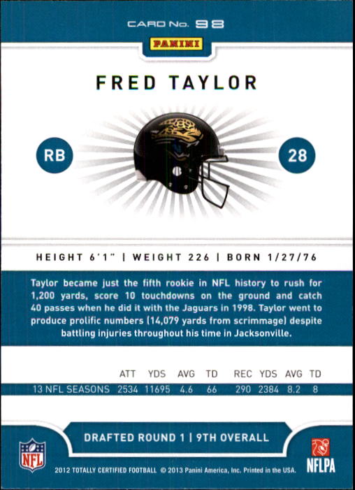 A8185- 2012 Totally Certified Football Cards 1-100 - You Pick - 15+ FREE SHIP - Picture 157 of 157