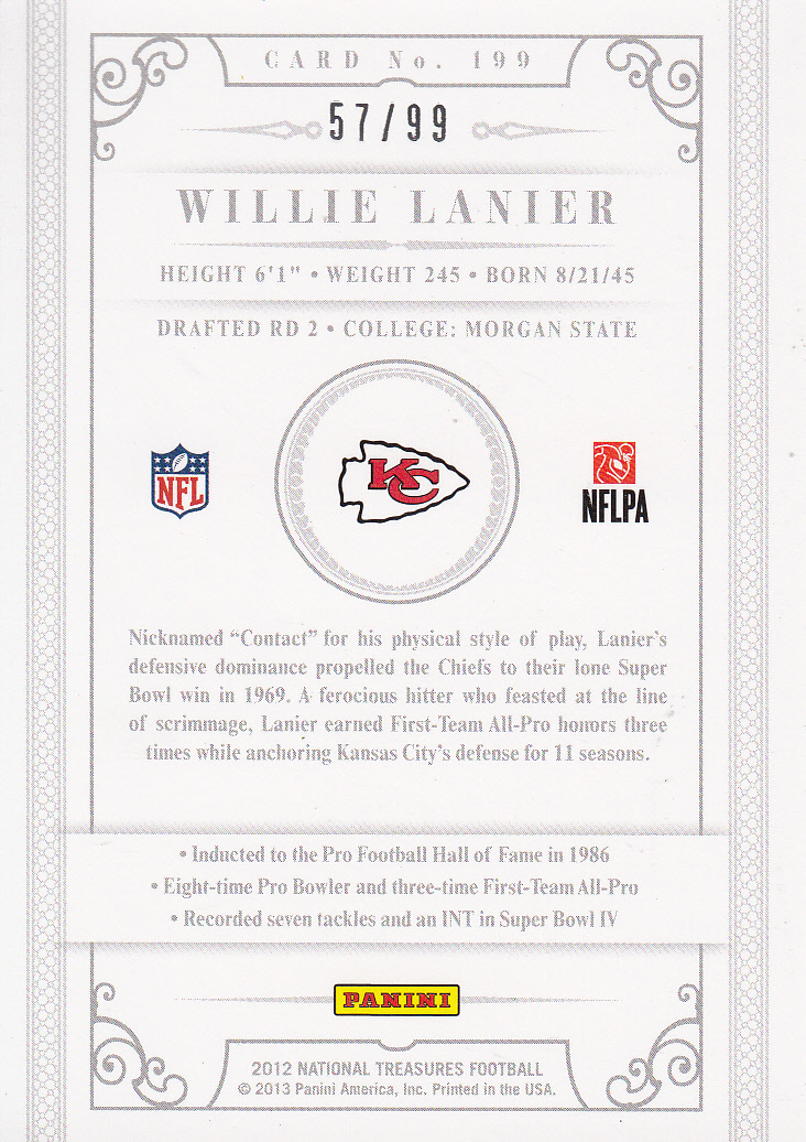 Panini National Treasures 2012 fútbol americano tú eliges - Imagen 82 de 82